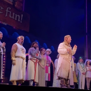 Must Watch: The Cast of SPAMALOT Gives Hilarious Curtain Call Speech Photo