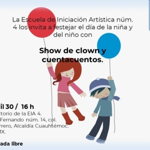 Con Teatro, Clown Y Cuentacuentos, La Escuela De Iniciación Artística No. 4 Celebra El Día De La Niña Y El Niño