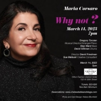 Maria Corsaro to Present WHY NOT? at Chelsea Table + Stage in March Photo