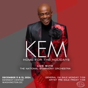 KEM: HOME FOR THE HOLIDAYS with the National Symphony Orchestra to be Presented at the Kennedy Center