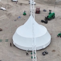 Video: Go Inside the Raising of The Broadway Tent At Grandscape