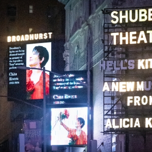 Photos: Broadway Theatres Dim Lights in Memory of Chita Rivera