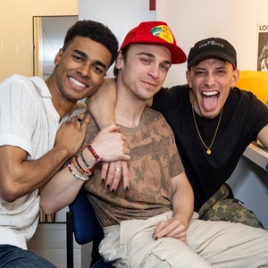 Sean Grandillo, Brian Flores, and Dean Maupin Share Backstage Scoop From THE LOST BOY Photo