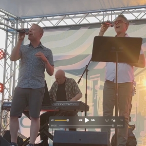 Exclusive: Anthony Rapp & Adam Pascal Reunite at Broadway By the Boardwalk Photo