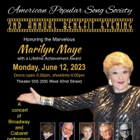 Marilyn Maye to be Honored at The American Popular Song Society Benefit Video