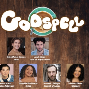 Cast and Crew Set for for GODSPELL at Music Theater Works Photo