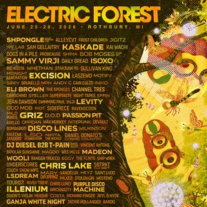 Electric Forest Unveils Initial Music Lineup for 2026 Edition Photo