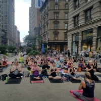 Flatiron BID's Fitness Series Returns: In-Person Classes Resume On The Flatiron Plaza