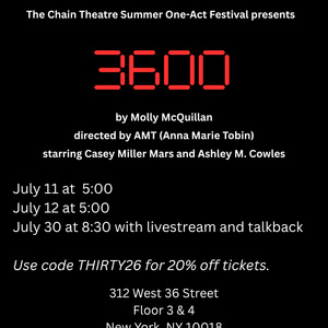 3600 to Make Its Debut at Chain Theatre Summer One-Act Festival Photo
