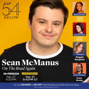 Sean McManus To Return To 54 Below With New Solo Show ON THE ROAD AGAIN Photo