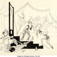 Al Hirschfeld Drawings Featured in Heritage Auctions' Illustration Art Signature Auct Photo