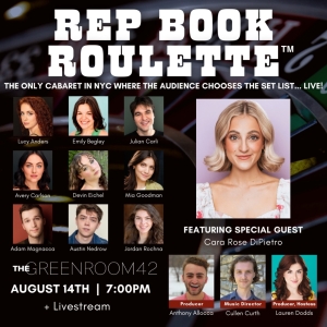 The Green Room 42 to Present REP BOOK ROULETTE New Monthly Residency