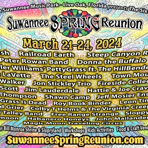 Suwannee Spring Reunion Lineup Sets Sam Bush, Steep Canyon Rangers, Peter Rowan Band, Photo