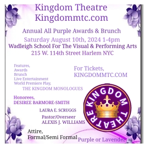 Kingdom Theatre to Present 3rd Annual All Purple Awards and Brunch Photo