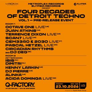 FOUR DECADES OF DETROIT TECHNO VOL.1 to Debut at ADE Photo