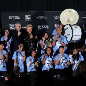 Photos: Billy Idol Visits Griffiths Middle School for $55K Music Grant Photo