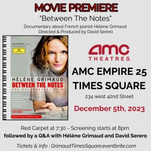 Hélène Grimaud BETWEEN THE NOTES Premieres At AMC Empire 25 Times Square On December Photo