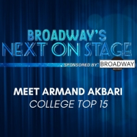 Meet the Next on Stage Top 15 Contestants - Armand Akbari Photo