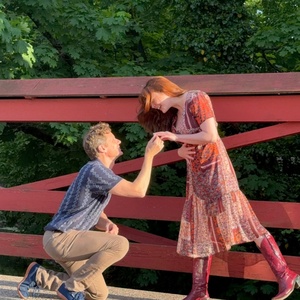 CAT ON A HOT TIN ROOF Actor Tony Roach Proposes to Girlfriend in New Hope, PA Photo