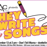 THEY WRITE THE SONGS Returns to Don't Tell Mama This Month Photo