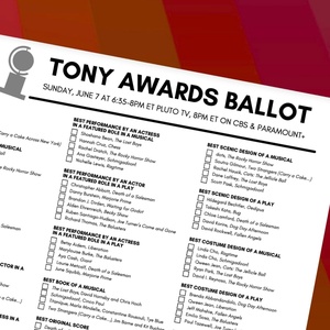 2026 Tony Awards Printable Ballot Photo