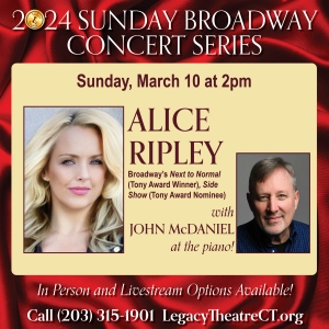 Alice Ripley To Perform At Branford's Legacy Theatre This Month Video