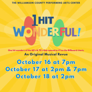 1960s and 1970s Revue ONE HIT WONDERFUL! is Coming to The Williamson County Performin Photo