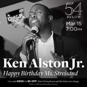 Ken Alston Jr Brings HAPPY BIRTHDAY MS. STREISAND to 54 Below Photo