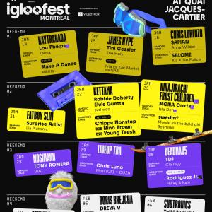Photos: IGLOOFEST Montreal will present deadmau5, Fatboy Slim, KAYTRANADA, Boris Brej Photo