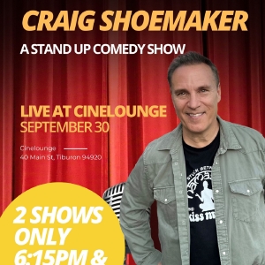 Craig Shoemaker to Perform Live at Cinelounge Tiburon This Month