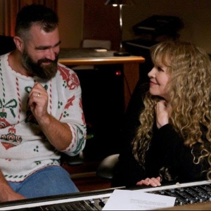 Jason Kelce and Stevie Nicks Team Up for Holiday Duet 'Maybe This Christmas' Photo