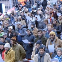 VIDEO: Broadway Sings in Times Square to Honor Stephen Sondheim