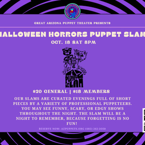 Great Arizona Puppet Theater to Present HALLOWEEN HORRORS ADULT PUPPET SLAM Photo