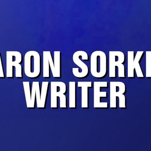 Video: Writer Aaron Sorkin Takes Over a Category on JEOPARDY! MASTERS Photo