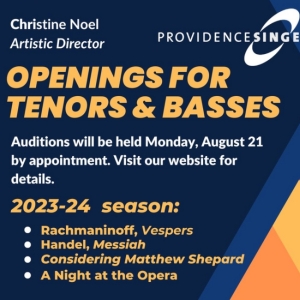Audition For The Providence Singers 2023-24 Season Photo