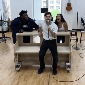 Video: See Andy Mientus, Larry Owens & Krystina Alabado in TICK, TICK…BOOM! Rehears Photo