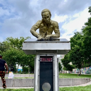 Harlem Honors the Legacy of Kool DJ Red Alert in Sculpture Photo