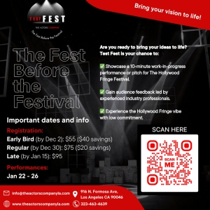 The Actors Company Announces TEST FEST Creative Testing Ground for Hollywood Fringe Photo