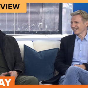 Liam Neeson & Zachary Levi Talk Playing CIA Ops in 'The Fix'
