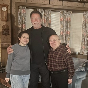 Arnold Schwarzenegger Visits TWINS Co-Star Danny DeVito at I NEED THAT Photo