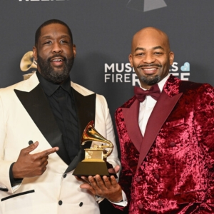 Videos: Adam Blackstone, Brandon Victor Dixon, & Alicia Keys Accept GRAMMYs Photo