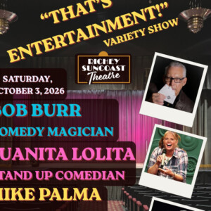 Bob Burr, Juanita Lolita, and Mike Palma to Perform at Richey Suncoast Theatre Photo