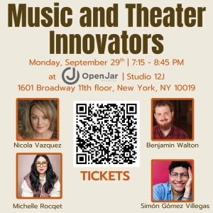 MUSIC AND THEATER INNOVATORS Series to Launch In September At Open Jar Studios Photo