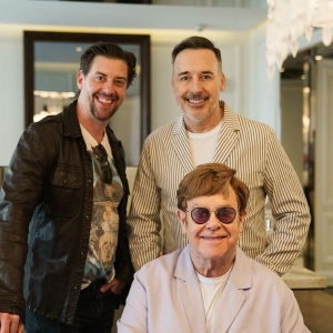 Photo: Christian Borle Meets TAMMY FAYE Composer Elton John and David Furnish Photo