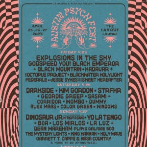 AUSTIN PSYCH FEST Sets 2025 Lineup with Dinosaur Jr, Kim Gordon, & More Photo