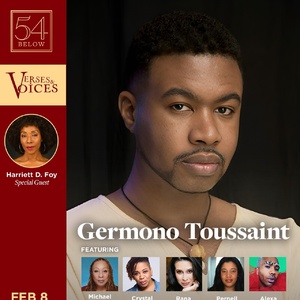 Germono Toussaint to Perform in VERSES AND VOICES at 54 Below Photo