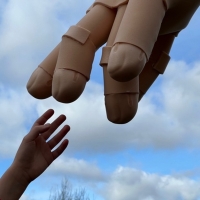 Five Metre-Tall Puppet Aura Comes To Crawley Photo