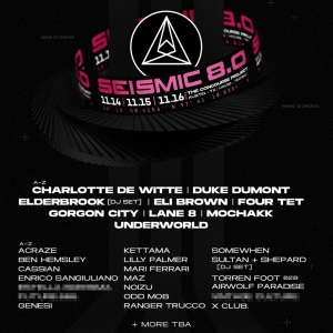 Seismic Dance Event Reveals Lineup For 8.0 Edition