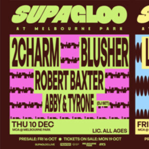 SUPAGLOO to Launch as All-Ages Concert Series at Melbourne Park Photo