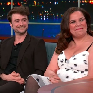 Video: Daniel Radcliffe Reveals His MERRILY WE ROLL ALONG Pre-Show Ritual With Jonathan Groff and Lindsay Mendez on COLBERT